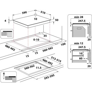 Płyta indukcyjna WHIRLPOOL WB S2560 NE czarna ConnexionZone Slider