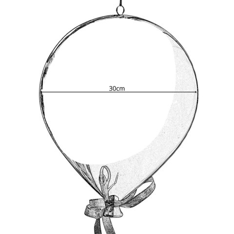 BOMBKA FORMÓWKA PLASTIKOWA BEZPIECZNA BALON 30CM ZŁOTY MICA