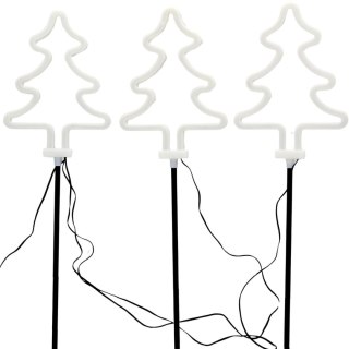 LAMPKI OGRODOWE STICK CHOINKI NEON LED 58 CM 3 SZT ZIELONE IP44