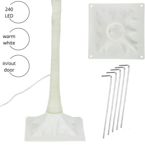 DRZEWKO DEKORACYJNE 240LED 180CM WHITE