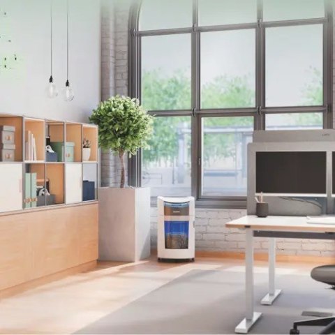 Niszczarka Leitz IQ Optimax AutoFeed 300, P4, 300 kartek, 25 l kosz