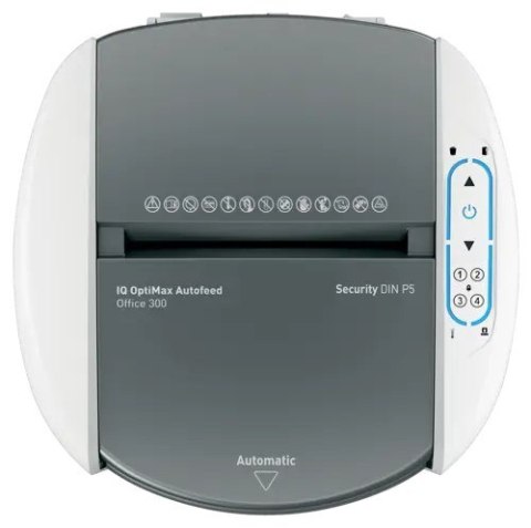 Niszczarka Leitz IQ Optimax AutoFeed 300, P5, 300 kartek, 25 l kosz