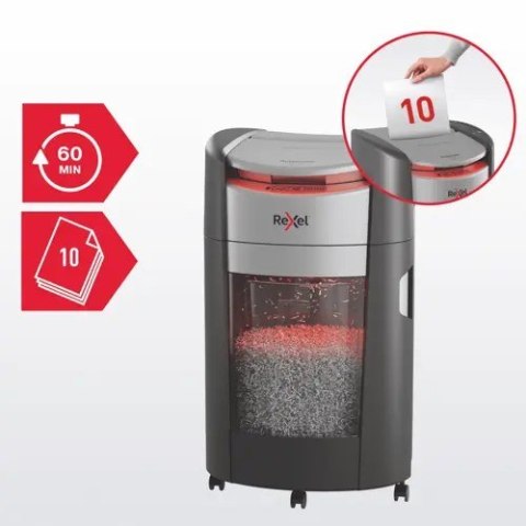Niszczarka Rexel ShredMax AutoFeed+ 300X, P4, 300 kartek, 25 l kosz