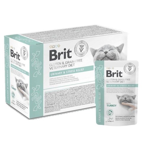 Brit VD Urinary and Stress Relief Cat Pouch 12x85g