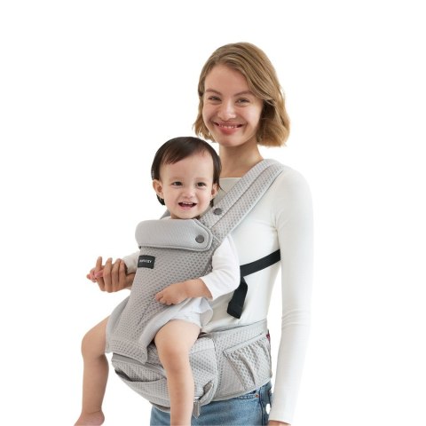 Momcozy nosidełko z siedziskiem biodrowym Air Mesh, szare