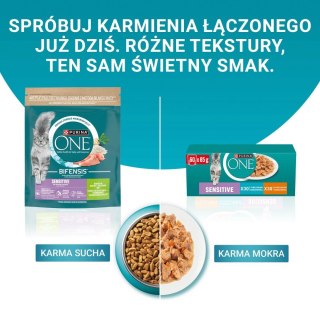 PURINA ONE Sensitive Cat GiGMVChkn&Crt 60x85g