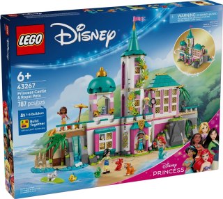 LEGO Disney 43267 - Zamek księżniczek i królewskie zwierzaki