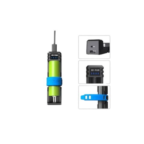 XTAR ŁADOWARKA DO AKUMULATORÓW SZYBKA 3.7V/1.2V USB-C POWER BANK - 1 KANAŁ SC1+