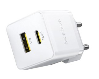 Ładowarka sieciowa Baseus Palm 30W USB-C USB-A - biała