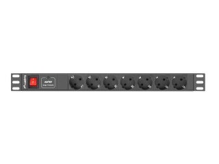 Listwa zasilająca Lanberg PDU-07F-0200-BK (2m; kolor czarny)