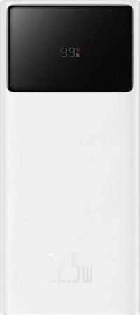 Powerbank Baseus EnerFill FP41 30000mAh 22.5W z kablem Baseus Simple USB-A - USB-C 3A 30cm - biały