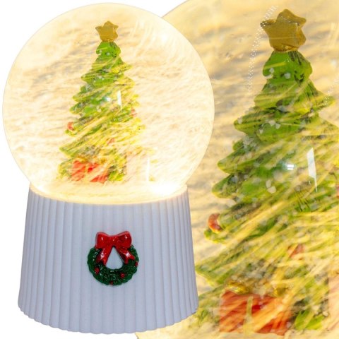 KULA ŚNIEŻNA 147MM LED GRAJĄCA CHOINKA