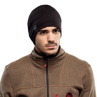 Czapka wełniana Buff Merino Lightweight, solid black