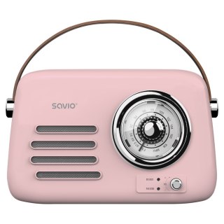 SAVIO RADIO PRZENOŚNE RÓŻOWE RS-03