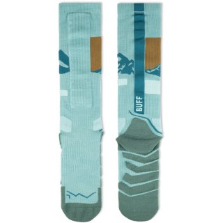 Skarpetki Buff MERINO HW OVER THE CALF SOCKS HWO1 SEA GREEN L