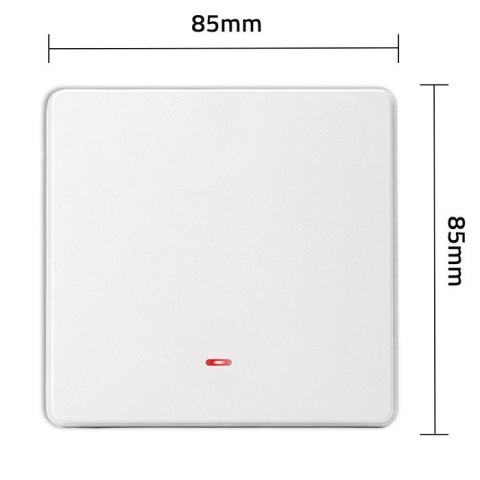 QOLTEC WŁĄCZNIK/WYŁĄCZNIK ŚWIATŁA | 1-KANAŁOWY | WI-FI | TIMER | TUYA | BIAŁY