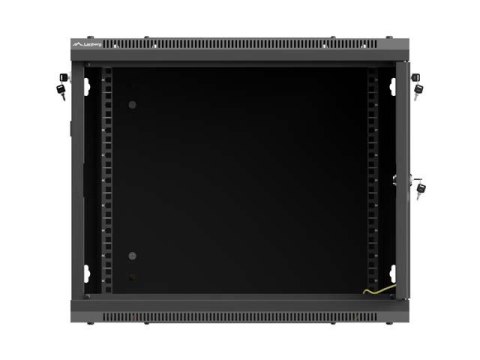 LANBERG SZAFA INSTALACYJNA RACK WISZĄCA 19" 9U 600X600 CZARNA DRZWI PERFOROWANE (FLAT PACK)
