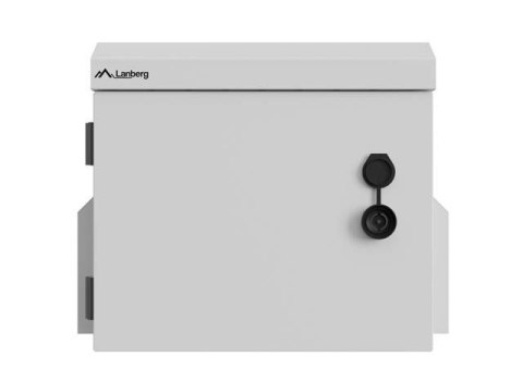 LANBERG SZAFA RACK WISZĄCA 10" HERMETYCZNA IP55 MONTAŻ NA ŚCIANIE/SŁUPIE 320X220X300 SZARA (ZŁOŻONA)