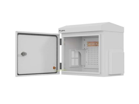 LANBERG SZAFA RACK WISZĄCA 10" HERMETYCZNA IP55 MONTAŻ NA ŚCIANIE/SŁUPIE 320X220X300 SZARA (ZŁOŻONA)