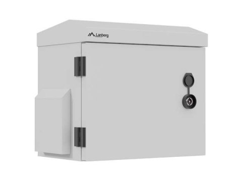 LANBERG SZAFA RACK WISZĄCA 10" HERMETYCZNA IP55 MONTAŻ NA ŚCIANIE/SŁUPIE 320X220X300 SZARA (ZŁOŻONA)