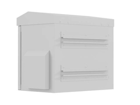 LANBERG SZAFA RACK WISZĄCA 10" HERMETYCZNA IP55 MONTAŻ NA ŚCIANIE/SŁUPIE 320X220X300 SZARA (ZŁOŻONA)