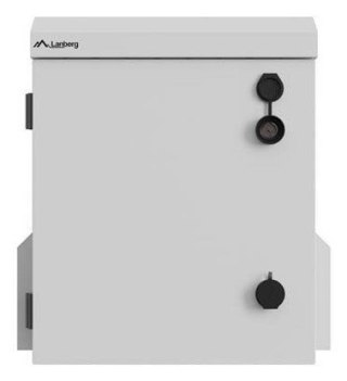 LANBERG SZAFA RACK WISZĄCA 10" HERMETYCZNA IP55 MONTAŻ NA ŚCIANIE/SŁUPIE 320X220X400 SZARA (ZŁOŻONA)