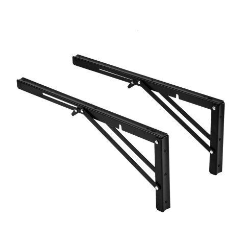 MACLEAN UCHWYT SKŁADANY POD PÓŁKĘ ŚCIENNĄ UCHWYT SKŁADANY PÓŁKI ŚCIENNEJ MACLEAN, MIN 300MM, MAX 600MM, MAX 50KG, 2 SZTUKI, M
