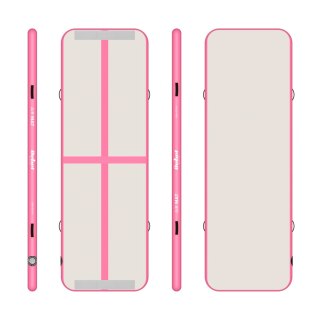 Ścieżka gimnastyczna, akrobatyczna Airtrack REBEL 300x100x10 - pink