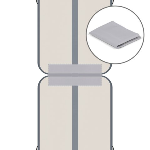 Ścieżka gimnastyczna, akrobatyczna Airtrack REBEL 400x100x10 - grey