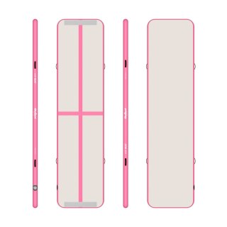 Ścieżka gimnastyczna, akrobatyczna Airtrack REBEL 400x100x10 - pink