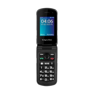 KRUGER&MATZ TELEFON IRON 5 FLIP 4G KM0466 CZARNY (OUTLET)