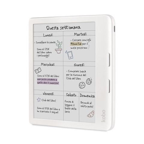 Czytnik e-booków Kobo Libra Colour 7" E-Ink Kaleido 3 32GB WI-FI White (OUTLET)