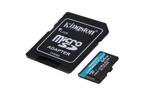 KINGSTON microSDXC Canvas Go Plus 64GB + Adapter