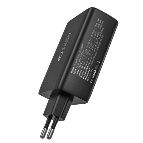 Ładowarka sieciowa GaN 3x USB-C PD USB-A QC 100W - biała