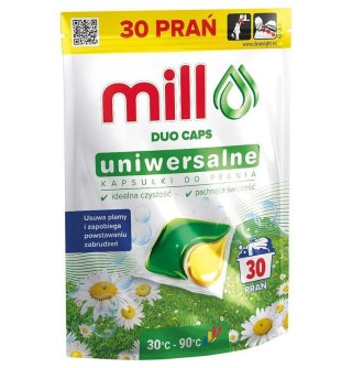 MILL Kapsułki do prania UNIWERSALNE 30 szt. 3K.D (PL, EN, RO, UA, CZ, SK, HU, HR)