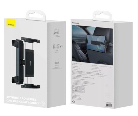 Baseus JoyRide Pro uchwyt samochodowy do telefonu/tabletu na zagłówek czarny