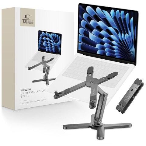 Podstawka stojak biurkowy uniwersalny do laptopów do 16'' - szary