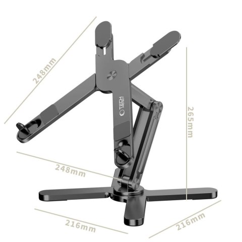 Podstawka stojak biurkowy uniwersalny do laptopów do 16'' - szary