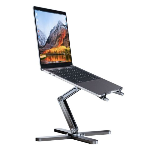 Podstawka stojak biurkowy uniwersalny do laptopów do 16'' - szary