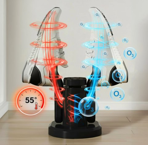 MEDIA-TECH SUSZARKA DO BUTÓW Z DEZYNFEKCJĄ OZONOWĄ SHOE DRYER OZONE PRO+ MT6539