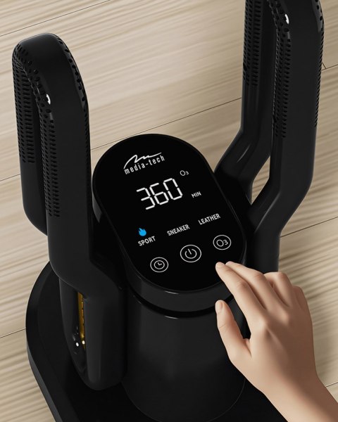 MEDIA-TECH SUSZARKA DO BUTÓW Z DEZYNFEKCJĄ OZONOWĄ SHOE DRYER OZONE PRO+ MT6539