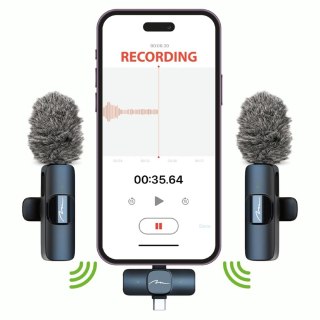 MEDIA-TECH ZESTAW MIKROFONÓW KRAWATOWYCH MICRO-MIC DUO MT416
