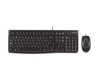 Zestaw klawiatura + mysz Logitech MK120 920-002562 (membranowa; USB 2.0; (US); kolor czarny; optyczna; 1000 DPI)