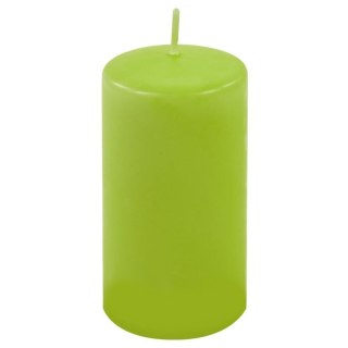 Zestaw świec słupkowych 11,5 cm, Ø 6 cm jasnozielony, 12 szt
