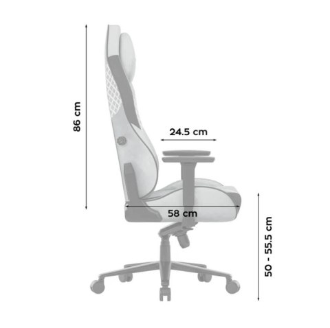 Fotel gamingowy Huzaro Force 8.3 Grey