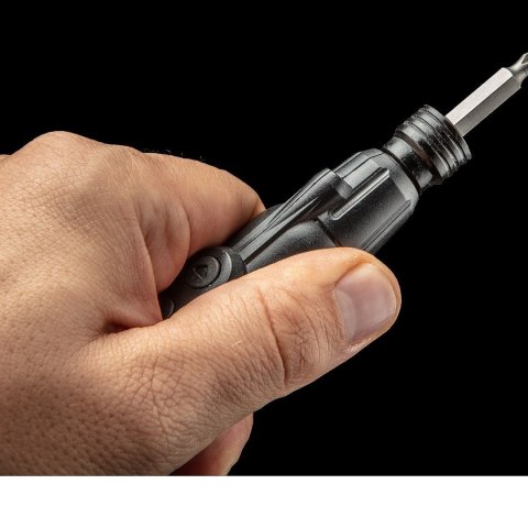 NEO TOOLS Wkrętak akumulatorowy USB-C 3.6V, Li-Ion, plastikowe pudełko+akcesoria