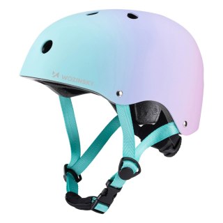 Kask rowerowy BMX hulajnoga 54-58 cm - gradient różowy