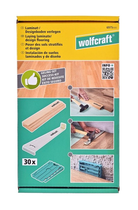 Zestaw Wolfcraft do układania paneli laminowanych i projektowania podłogi