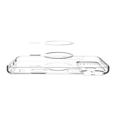 Etui case ochronny na iPhone 17 Pro Ultra Hybrid MagSafe - przezroczysto-białe