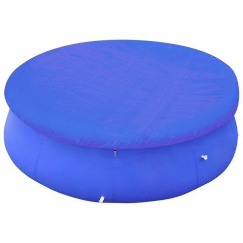 Plandeki na basen, 2 szt., PE, okrągłe, 460 cm, 90 g/m²